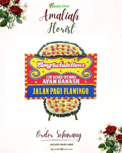 Bunga Papan Congratulation di Kaligangsa Kulon